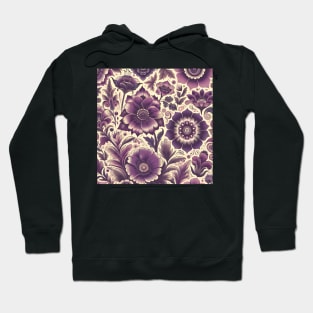 Purple Flowers Hoodie